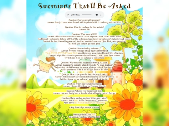 questions screenshot