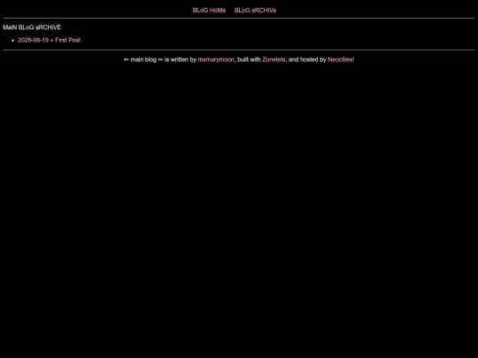blog/archive screenshot