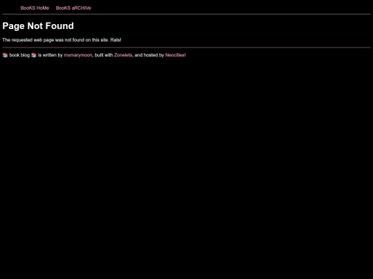 books/not_found screenshot