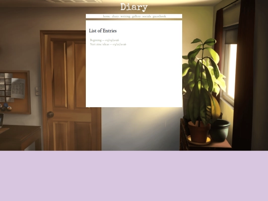 diary screenshot