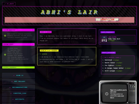 Homepage/home screenshot