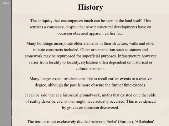 History screenshot