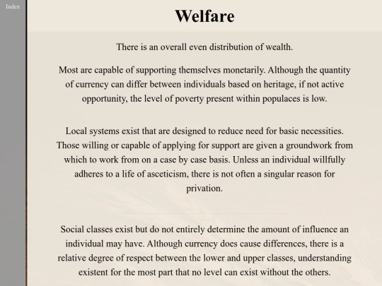 Welfare screenshot