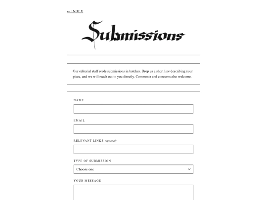 submissions screenshot