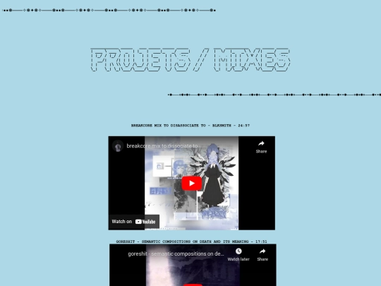 projects-mixes screenshot