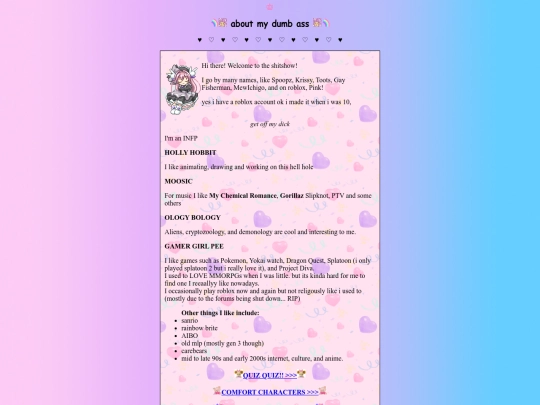 aboutme/allaboutthehoe screenshot