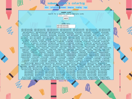 neotcg/neededcards screenshot