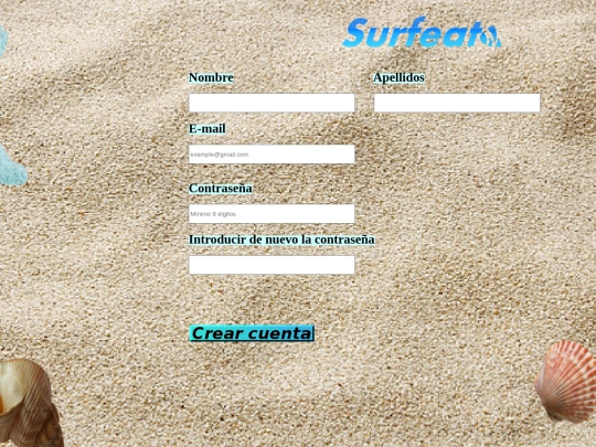 Crear nueva cuenta screenshot