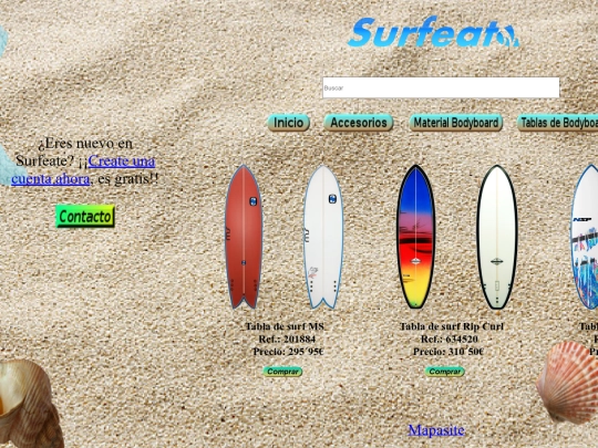 Tablas de surf screenshot