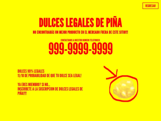 dulces_pina screenshot