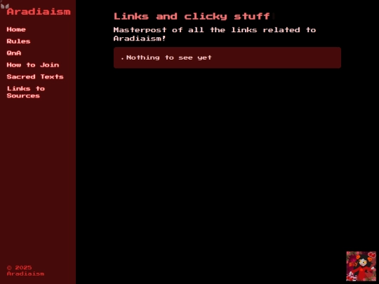 links screenshot