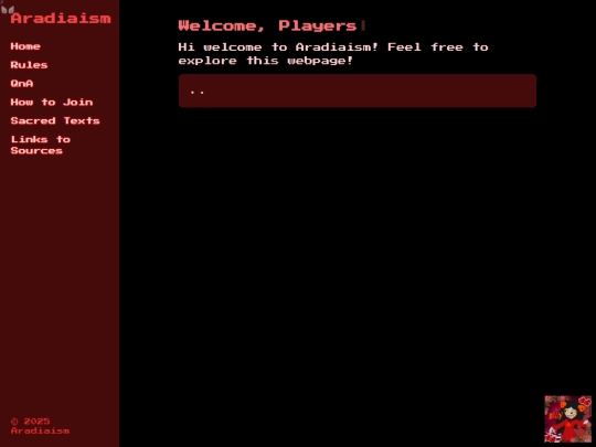 menu screenshot