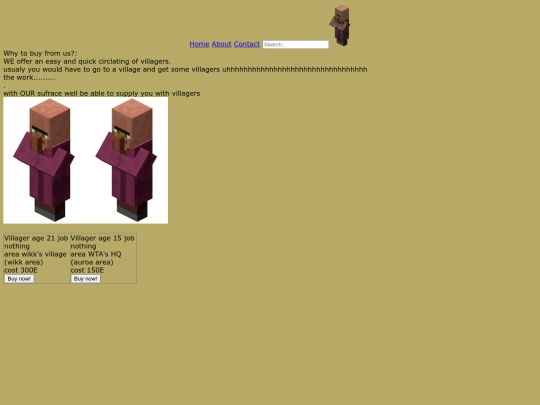 Buyvillagers.online screenshot
