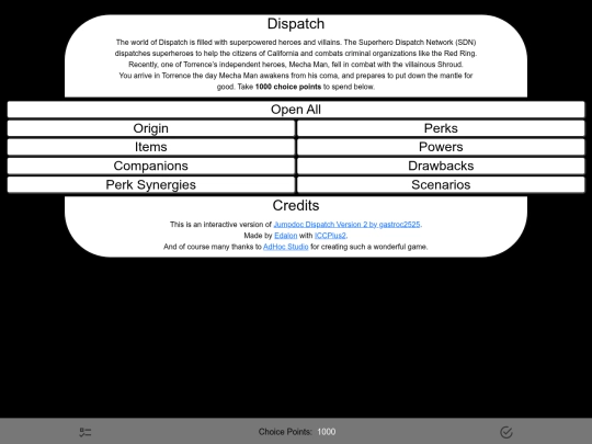 Dispatch-JumpChain/Bland screenshot