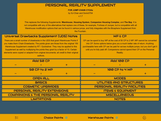 Personal-Reality-Supplement screenshot