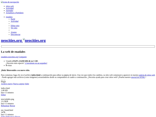 lib/Neocities - Tablero screenshot