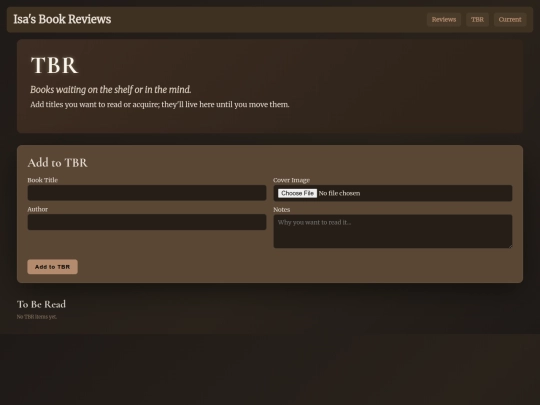 tbr screenshot