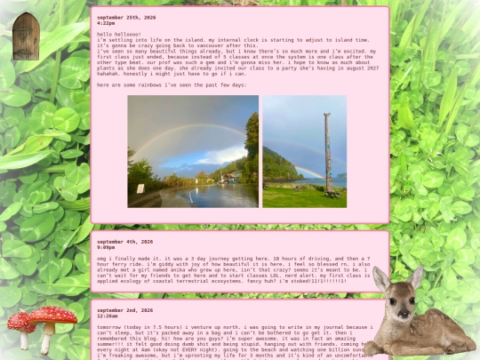 blog-entries screenshot