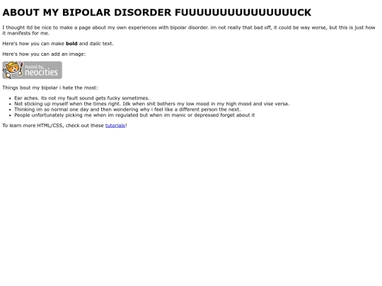mybipolardisorder screenshot