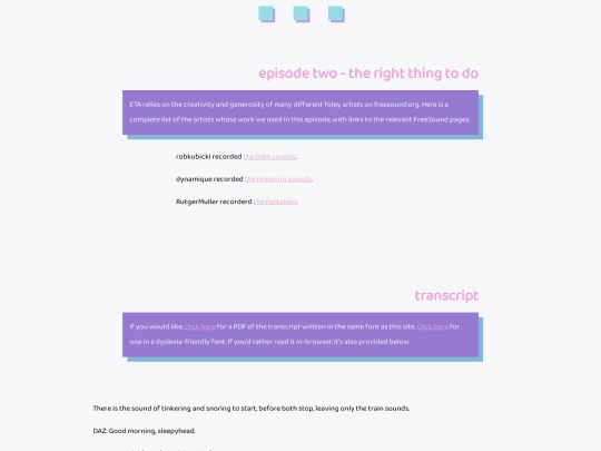 shownotes2 screenshot