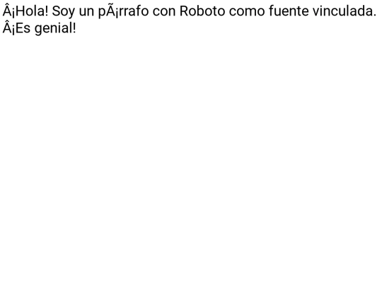 Roboto screenshot