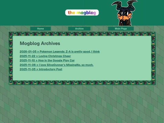 blog/archive screenshot
