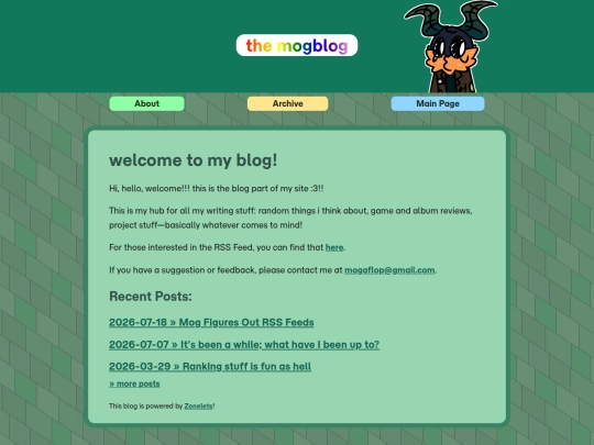 blog screenshot