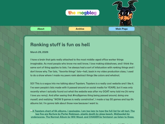 blog/posts/2026-03-29-Ranking-things-is-fun screenshot