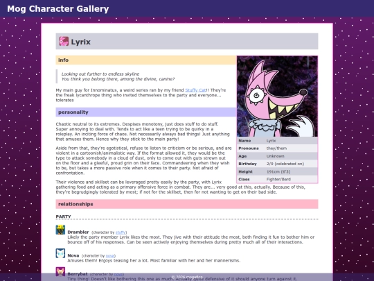 characters/lyrix screenshot