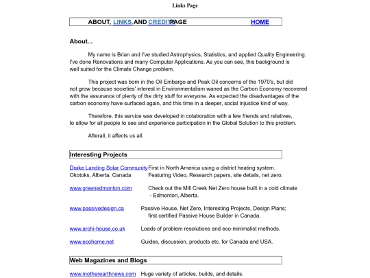 LinksPage screenshot