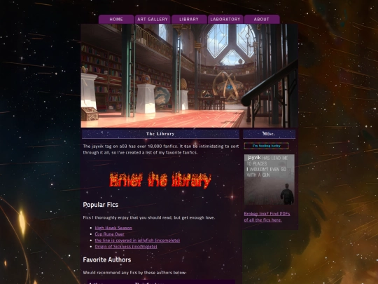 library screenshot
