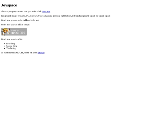 index screenshot