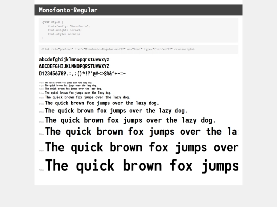 fonts/demo screenshot