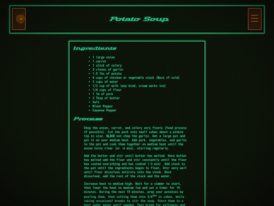 pages/recipies/potatosoup screenshot