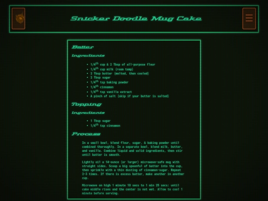 pages/recipies/snickercake screenshot