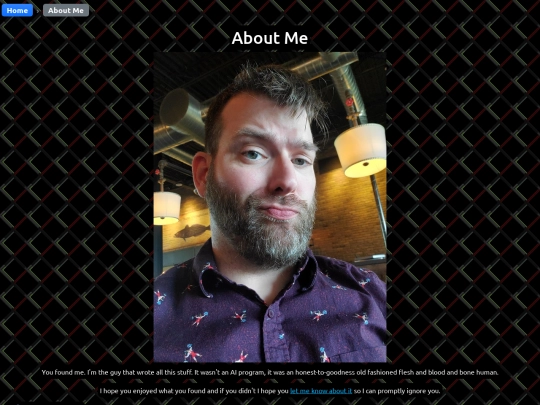 about-me screenshot