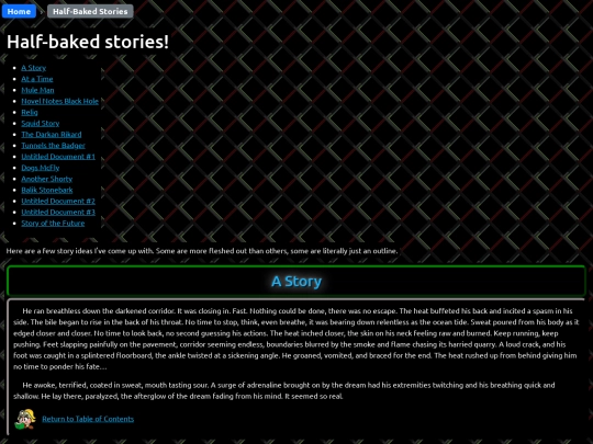 half-baked-stories screenshot