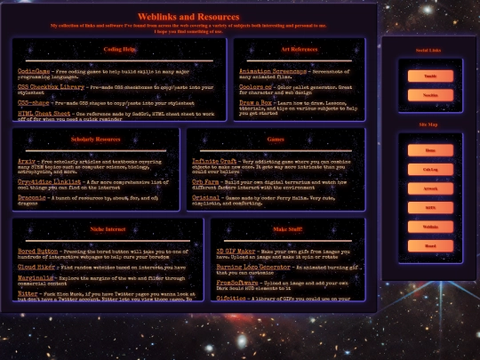 weblinks screenshot