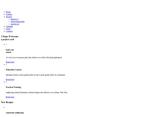 recipes screenshot