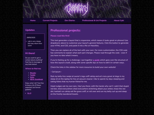 professionalprojects screenshot