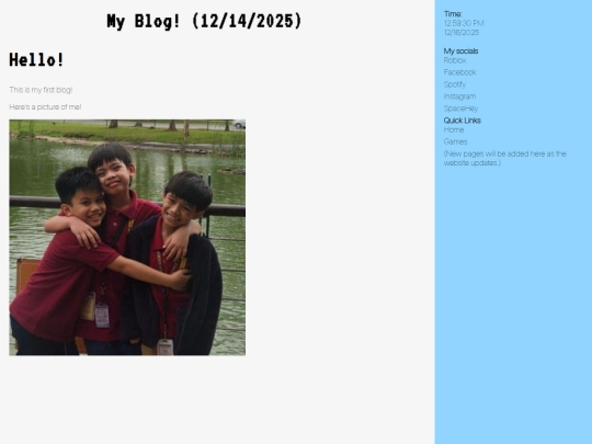 blog screenshot