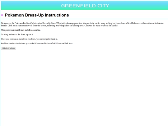 pokemon/dressupgame screenshot