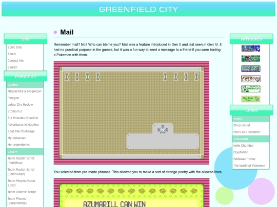 pokemon/mail screenshot