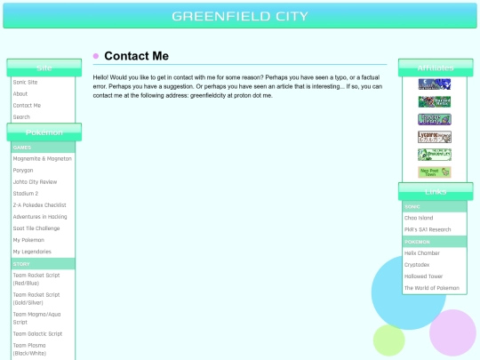 site/contactme screenshot