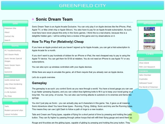 sonic/sonicdreamteam screenshot
