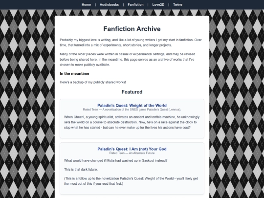fanfiction screenshot