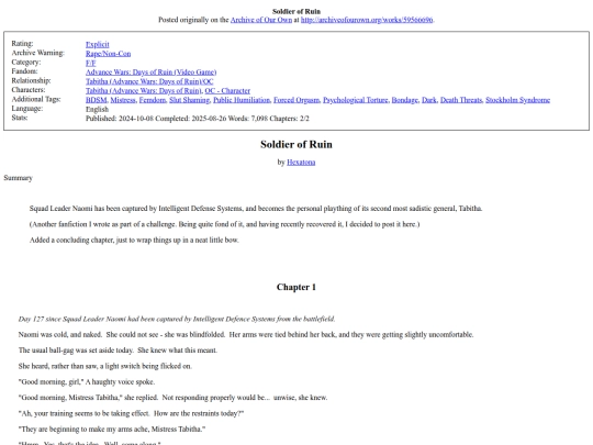 fics/Soldier_of_Ruin screenshot