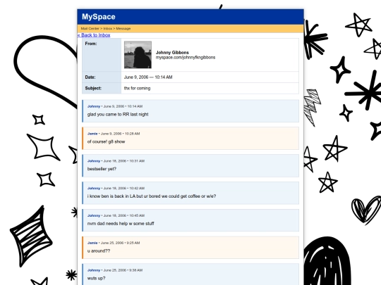 Messages/johnny screenshot