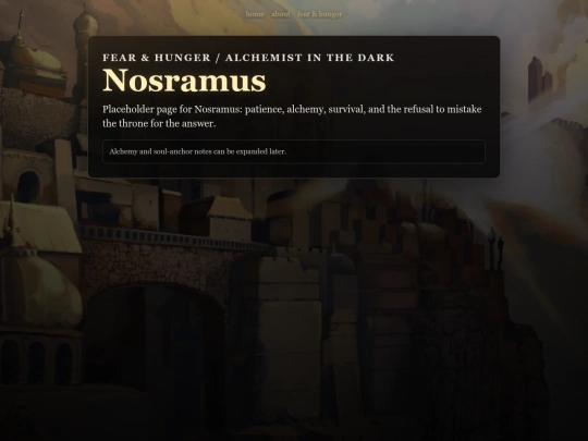 fandoms/fear-and-hunger/nosramus screenshot