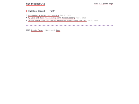 tags/rant screenshot